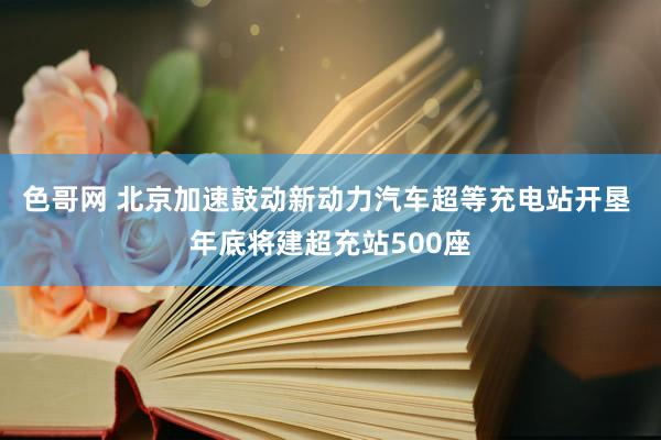 色哥网 北京加速鼓动新动力汽车超等充电站开垦 年底将建超充站500座