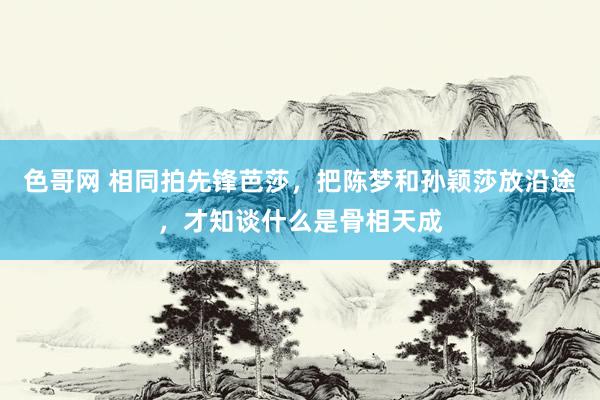 色哥网 相同拍先锋芭莎，把陈梦和孙颖莎放沿途，才知谈什么是骨相天成