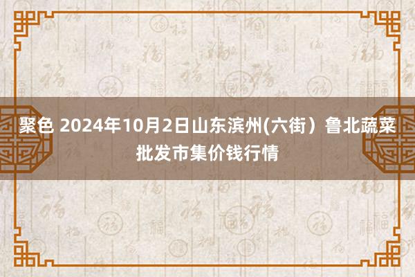 聚色 2024年10月2日山东滨州(六街）鲁北蔬菜批发市集价钱行情