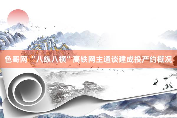 色哥网 “八纵八横”高铁网主通谈建成投产约概况