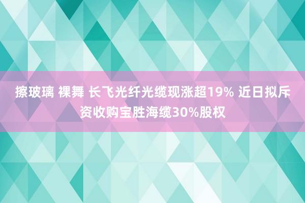 擦玻璃 裸舞 长飞光纤光缆现涨超19% 近日拟斥资收购宝胜海缆30%股权