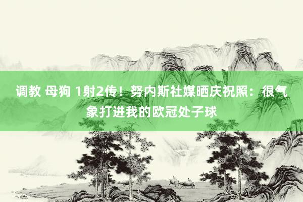 调教 母狗 1射2传！努内斯社媒晒庆祝照：很气象打进我的欧冠处子球