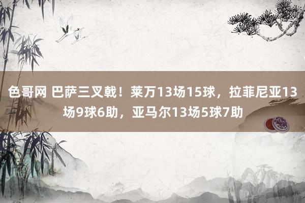 色哥网 巴萨三叉戟！莱万13场15球，拉菲尼亚13场9球6助，亚马尔13场5球7助