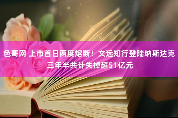 色哥网 上市首日两度熔断！文远知行登陆纳斯达克 三年半共计失掉超51亿元