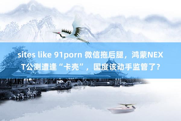 sites like 91porn 微信拖后腿，鸿蒙NEXT公测遭逢“卡壳”，国度该动手监管了？