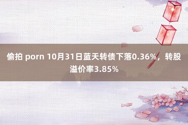 偷拍 porn 10月31日蓝天转债下落0.36%，转股溢价率3.85%